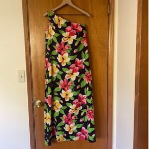 Vintage 1970s Leo Narducci Ambiance Floral Maxi Dress